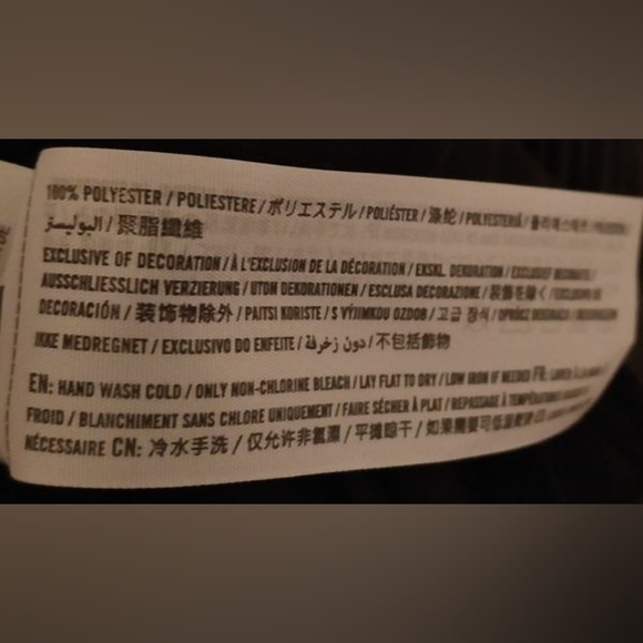 Black Pleated Chiffon Blouse - Picture 3 of 4